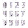 Números e Letras Residenciais / Comerciais Cromado 3D 19cm:A - 2