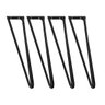 Kit 4 Pés para Mesa Aparador Poltrona Puff Rack Reforçado Hairpin Leg 30cm - 7