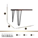 Ver imagem 6 de Kit 4 Pés para Mesa Aparador Poltrona Puff Rack Reforçado Hairpin Leg 30cm
