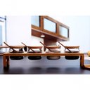 Ver imagem 3 de Conjunto Porta Tempero de Bambu com 4 Potes Tamanduá-bandeira - Ilovecoffee