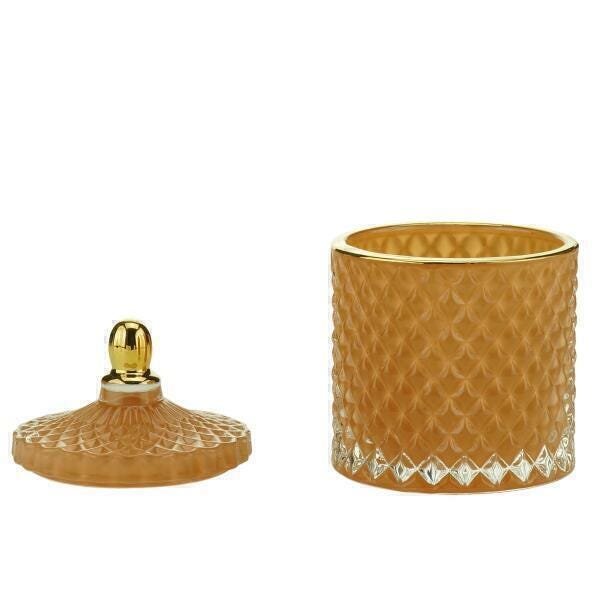 Potiche Decorativo Vidro Laranja 9X13cm - Royal - 4