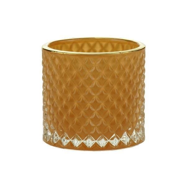 Potiche Decorativo Vidro Laranja 9X13cm - Royal - 2