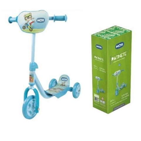 Patinete Infantil 3 Rodas Mor com Regulagem de Altura Azul