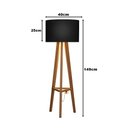 Ver imagem 6 de Luminária de Chão Tripé Celta com Cúpula Abajur Black/nature