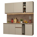 Ver imagem 5 de Armário de Cozinha Compacta 180 cm Suspenso Crema Nice Madesa 04