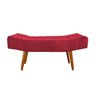 Puff Banqueta Decorativa Eduarda Suede Vermelho - 4