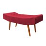 Puff Banqueta Decorativa Eduarda Suede Vermelho - 2