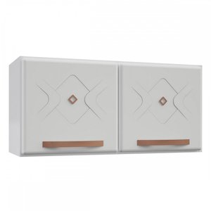 Armário Aéreo Cozinha em Aço Mirage New 2 Portas Branco - Telasul