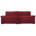Ver imagem 6 de Sofá Retrátil e Reclinável 2,55m Molas Ensacadas Cama inBox Big Home com Bordado 3D Velusoft