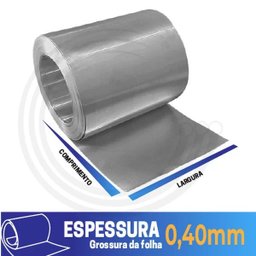 Chapa Folha de Alumínio para Calha/rufo/telhado 40cm com 30m - 3