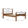 Cama de Casal Oasis Preto/nature - Art Panta - 3