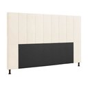 Ver imagem 2 de Cabeceira Casal Queen Cama Box 160cm para Quarto Malibu Linho Bege M11 - D'rossi