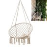 Cadeira Suspensa Rede Balanço Varanda Sacada Jardim Quintal Leitura Descanso Teto Trançada Casa - 6