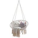 Ver imagem 1 de Cadeira Suspensa Rede Balanço Varanda Sacada Jardim Quintal Leitura Descanso Teto Trançada Casa