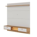 Ver imagem 1 de Painel para Tv até 60 Polegadas Bali 2 Portas com Led Off White Matte/freijó - Colibri