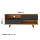 Ver imagem 4 de Rack Para Tv Até 50" Nt1180 Notável Preto / Freijó