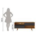Ver imagem 3 de Rack Para Tv Até 50" Nt1180 Notável Preto / Freijó