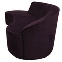 Ver imagem 6 de Sofá Curvo 03 Lugares 210cm Eron Braço Esquerdo Veludo Roxo - Nexta Casa