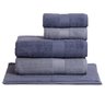 Jogo de Toalhas de Banho Buddemeyer 5 peças Fio Penteado Canelada - AZUL CLARO/AZUL ESCURO - 2