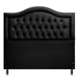 Cabeceira Casal 140 Cama Box Sophia Provençal Preto Corano com Pés Rbl