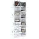 Ver imagem 6 de MÓDULO CLOSET GAVETEIRO PRATELEIRAS COM NICHOS M496.B MUNDI MOVEIS