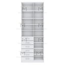 Ver imagem 3 de MÓDULO CLOSET GAVETEIRO PRATELEIRAS COM NICHOS M496.B MUNDI MOVEIS