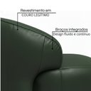 Ver imagem 4 de Poltrona de Couro Legítimo Giratória Gana