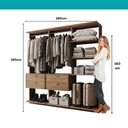 Ver imagem 7 de Closet Modulado com 4 Gavetas Alasca Freijó Carraro