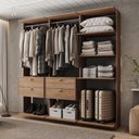 Ver imagem 1 de Closet Modulado com 4 Gavetas Alasca Freijó Carraro