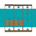 Ver imagem 6 de Closet Modulado com 4 Gavetas Alasca Freijó Carraro