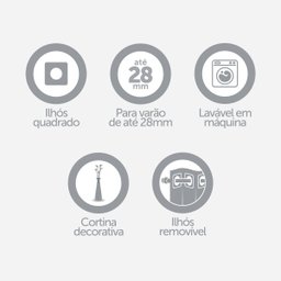 Cortina Sala Quarto Janela 2,80x2,30 Oxford Escritório Vinho - 5