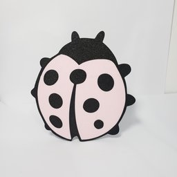 Imagem do Produto Puxador de Gaveta Infantil Joaninha, Rosa e Preto, Kit com 2 Unidades:rosa - 3