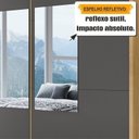 Ver imagem 7 de Guarda-Roupa Casal Monte Carlo com 2 Portas de Correr com Espelho e 4 Gavetas Internas e Maleiros Cinza/Cinamomo/Grafite
