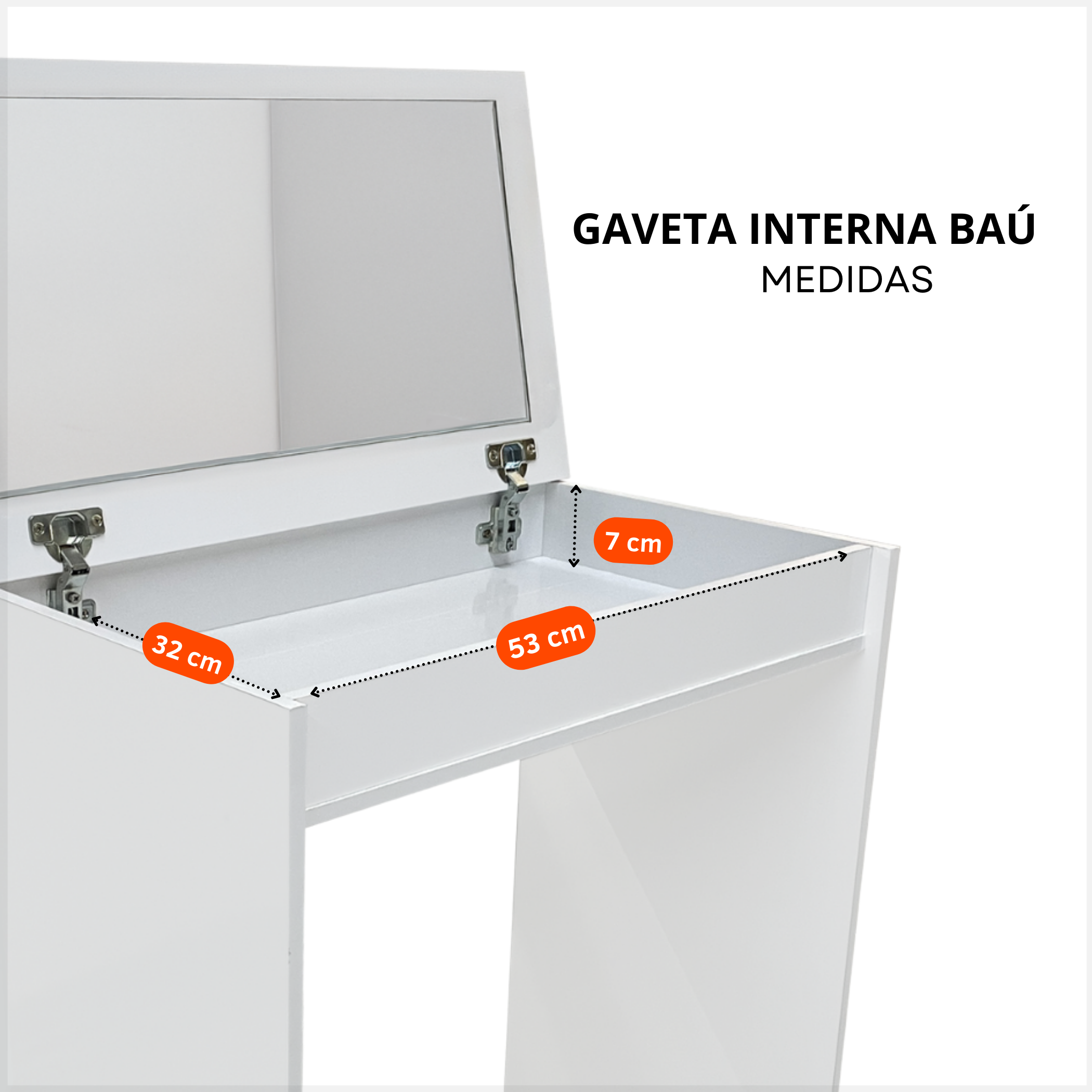 Mesinha Escrivaninha Penteadeira Camarim de Apoio Mesa Gamer Estudos Trabalho C/ Gaveta Organizadora - 7