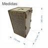 Cofre Desafio 50 Mil Guardar Junte Dinheiro Woodbox Torre na - 5
