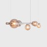 Lustre Pendente Figo Prata - 6 Globos Esfera de Vidro Fumê - 6-2620-15-fu - 4