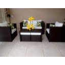 Ver imagem 1 de Conjunto de Sofá de 4 Lugares em Fibra Sintética