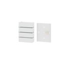Ver imagem 2 de Arandela de Parede Slim 1303 Branco com Focos e 3 Frisos - RPM Móveis