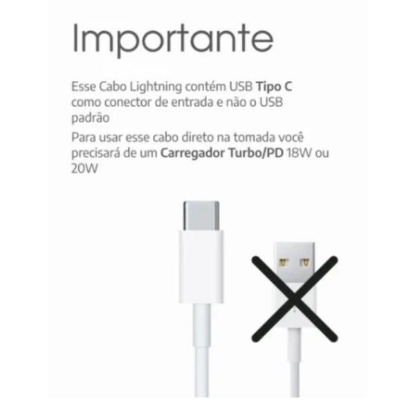 Cabo Carregador Para Iphone Lightning Original 1m - 5