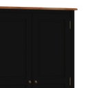 Ver imagem 3 de Guarda Roupa Madeira 2 Portas 60818 Hannover Linz Móveis - Preto/imbuia