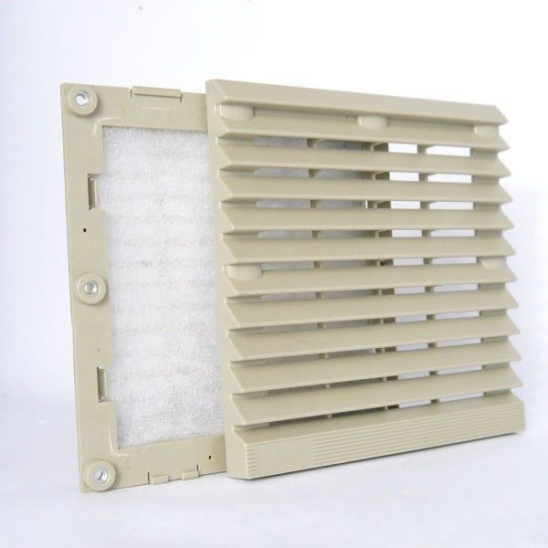 Grelha De Ventilação Nework 150x150 Com Filtro Termoplastico - 4