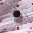 Ver imagem 4 de Jogo de Lençol Essencialle 2 Peças sem Elástico Cereja Rosa