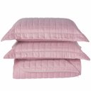 Ver imagem 2 de Kit Cobre Leito Dupla Face Micro Percal 200 Fios Solteiro com Porta Travesseiro:rosa