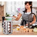Ver imagem 7 de Porta Temperos Condimentos Suporte Giratório em Aço Inox com 16 Potes - inox