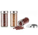 Ver imagem 5 de Porta Temperos Condimentos Suporte Giratório em Aço Inox com 16 Potes - inox