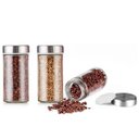 Ver imagem 5 de Porta Temperos Condimentos Suporte Giratório em Aço Inox com 16 Potes - inox