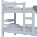 Ver imagem 3 de Cama Beliche Solteiro Rubi Branco Shopjm