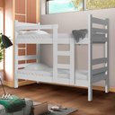 Ver imagem 1 de Cama Beliche Solteiro Rubi Branco Shopjm