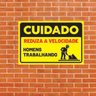 Placa Homens Trabalhando 20x30cm - 2
