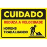 Placa Homens Trabalhando 20x30cm - 1
